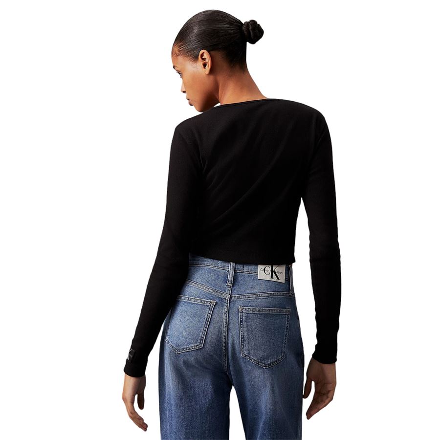 Cardigan in cotone a costine slim Calvin Klein | J20J224057BEH
